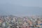 Panoramic top view of Katmandu city, capital of Nepal.Â 
